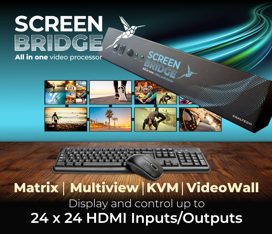 Mixer KVM Multiview videowall video processor